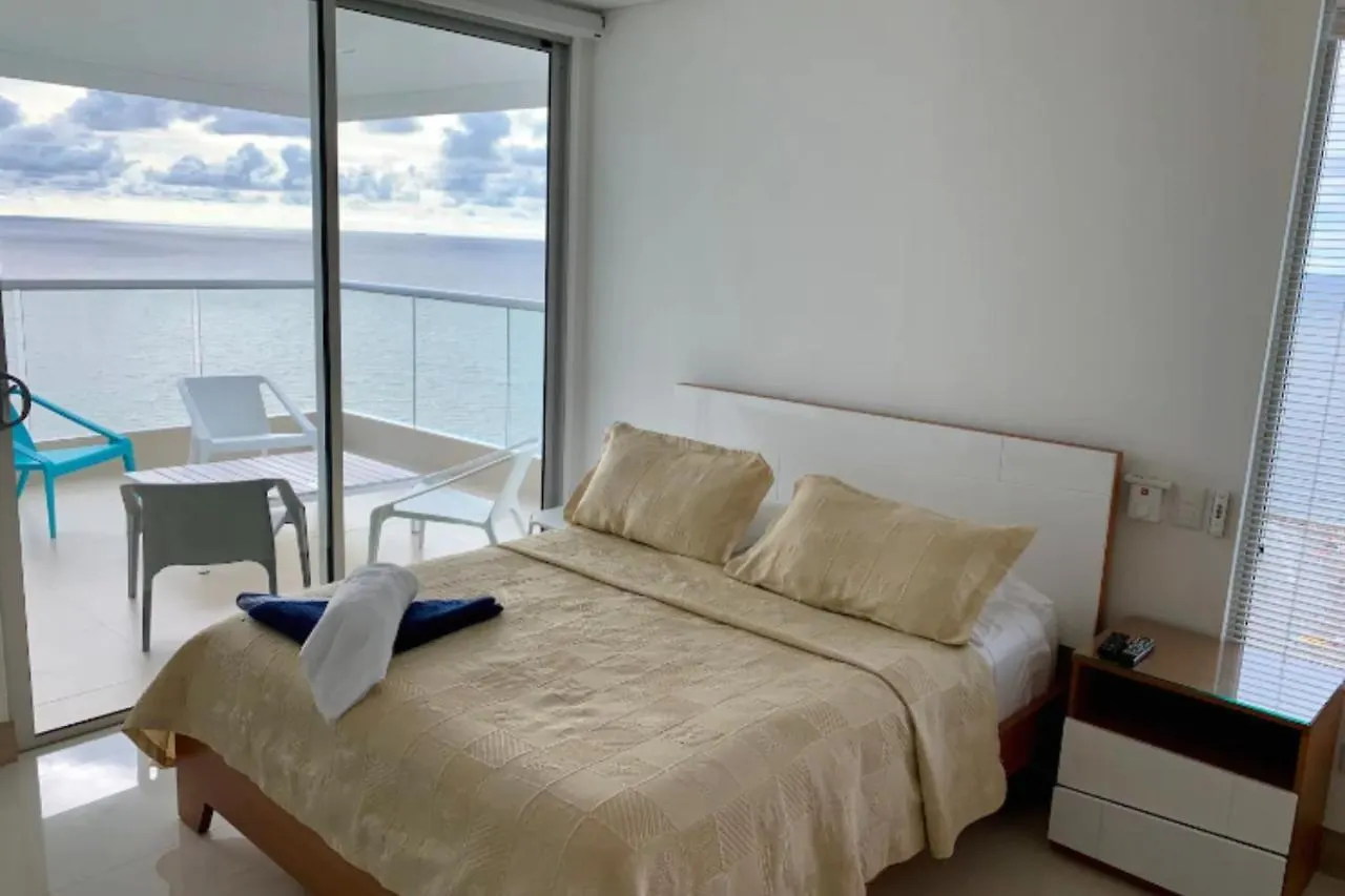 Lägenhet Apartamento Moderno Con Vista Al Mar En Bocagrande Cartagena