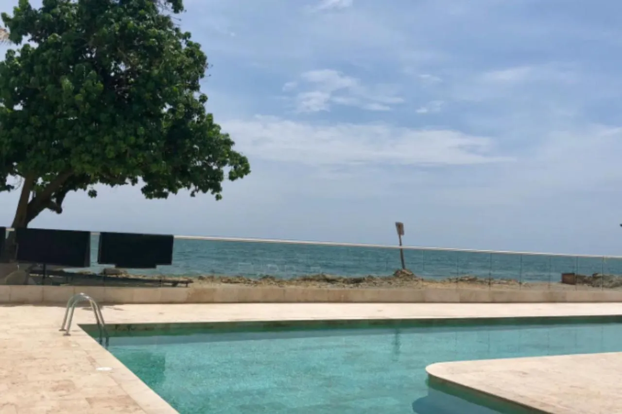 Apartamento Moderno Con Vista Al Mar En Bocagrande Cartagena Lägenhet